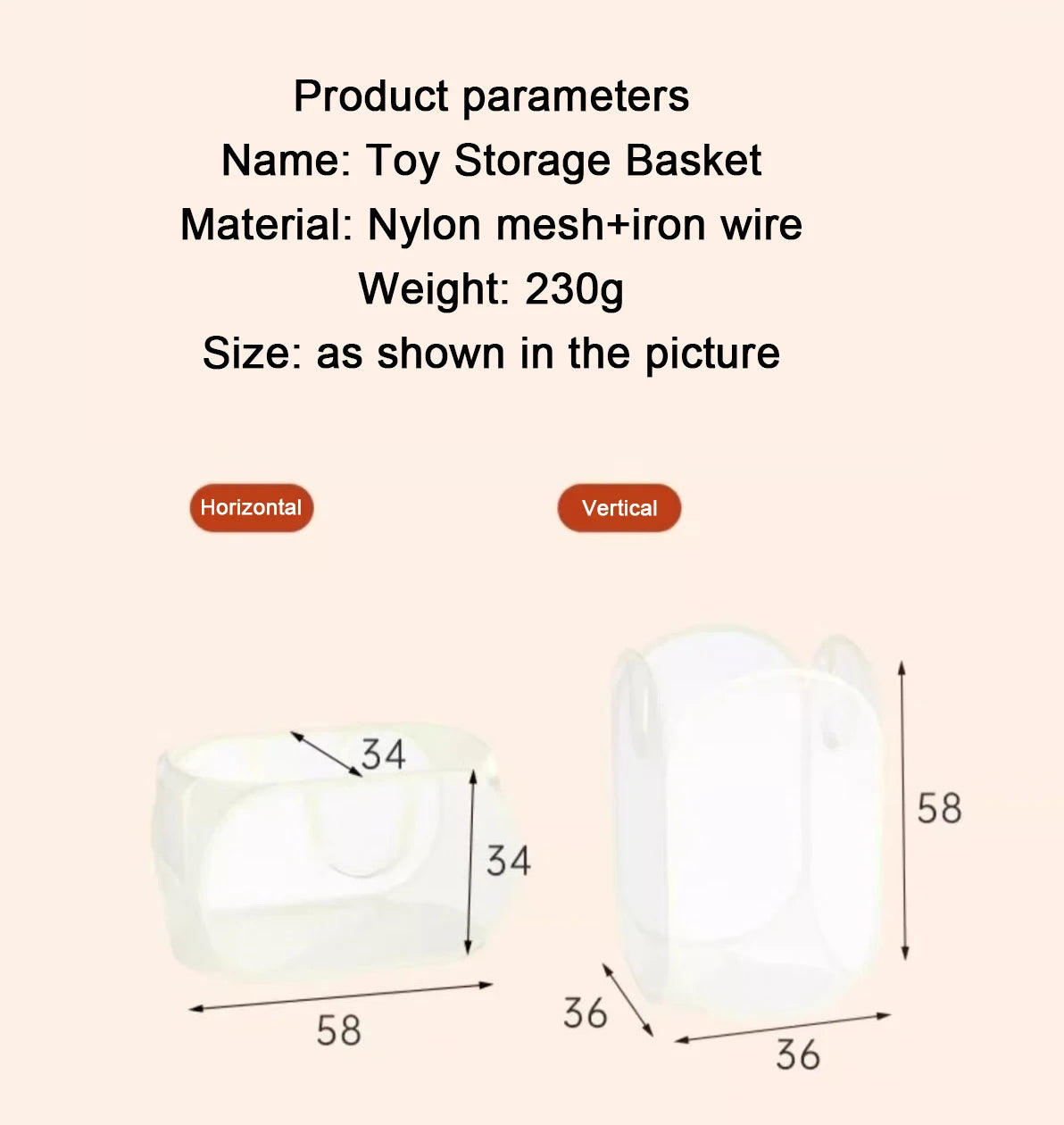 Children's Toys Storage Basket Storage Box Sub Block Plush Toy Large capacity Household Multifunctional Laundry Basket Organizer