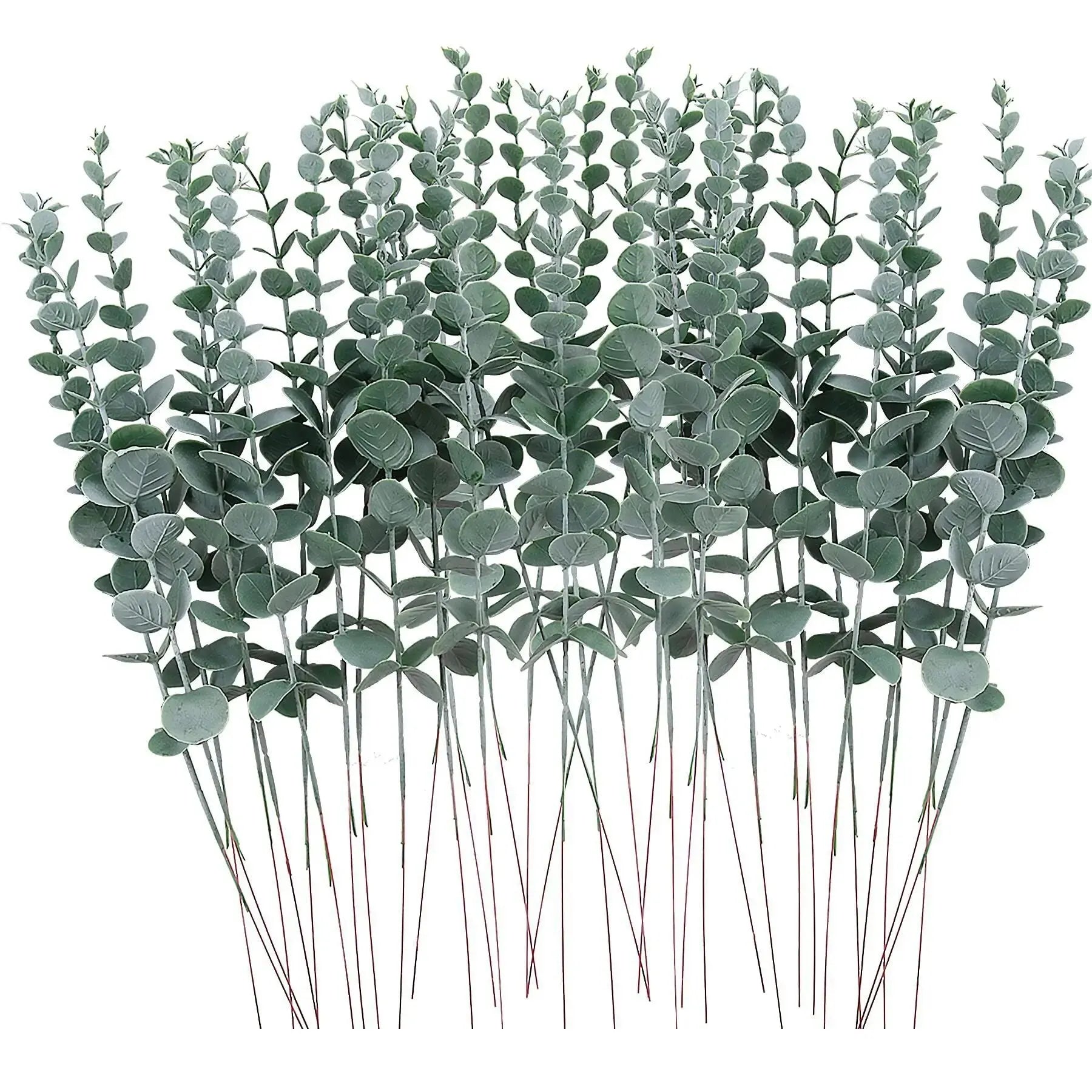 10pcs Artificial Plants Eucalyptus Leaves Green Leaf Branches for Home Garden Wedding Decoration Flowers Bouquet Centerpiece