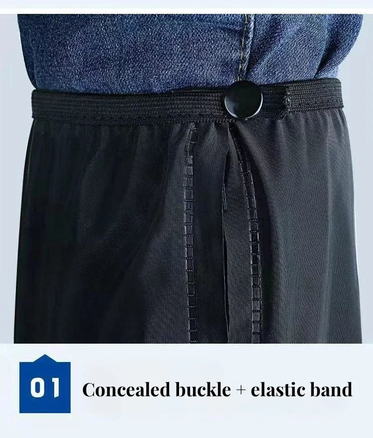 Reusable Anti-Slip PU Leather Waterproof Shoes Cover Water Boots Cycling Hiking Overshoes Rain Snow Wet Sand Shoes Protectors