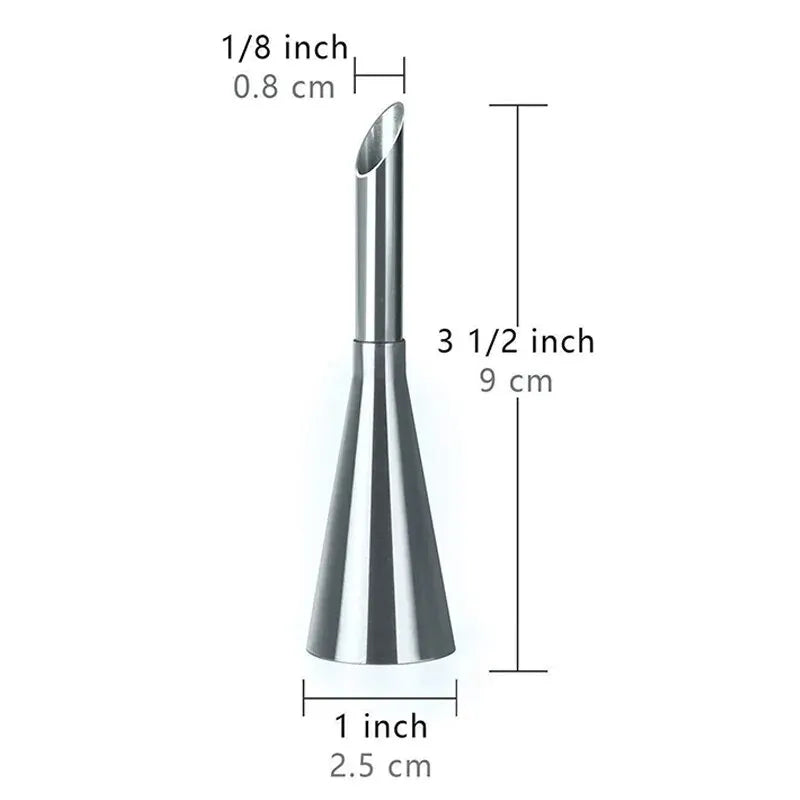 1PC Stainless Steel Puff Mouth Cake Puff Cream Flower Squeezer Western Pastry Cake Baking Tool Framed Mouth Baking Set Nozzle