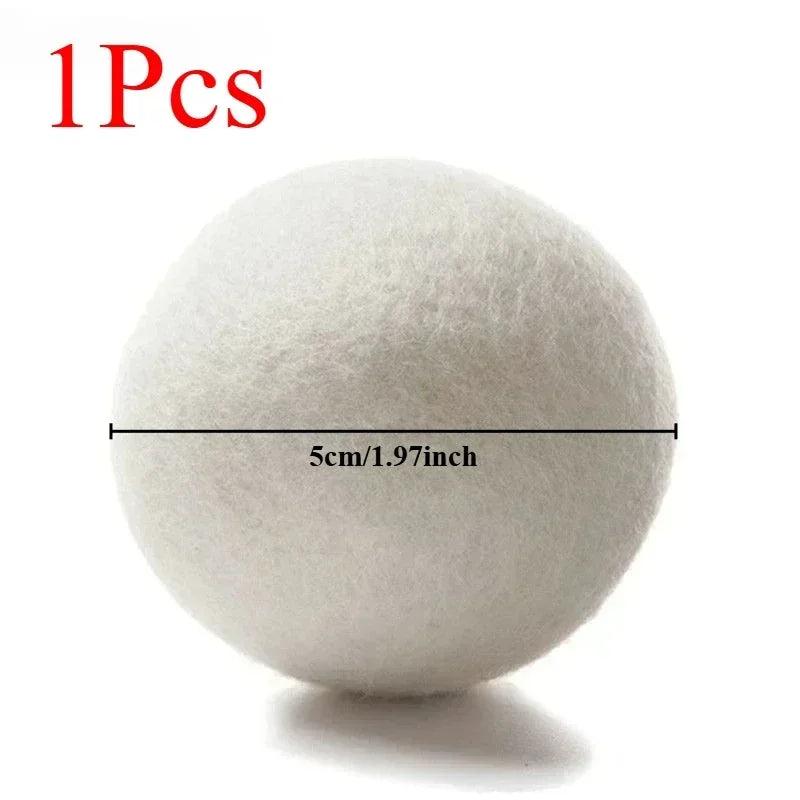 Wool Dryer Balls Reusable Natural Fabric Softener Laundry Washing Machine Accessories Home Washing Fleece Dryer Balls Clothes