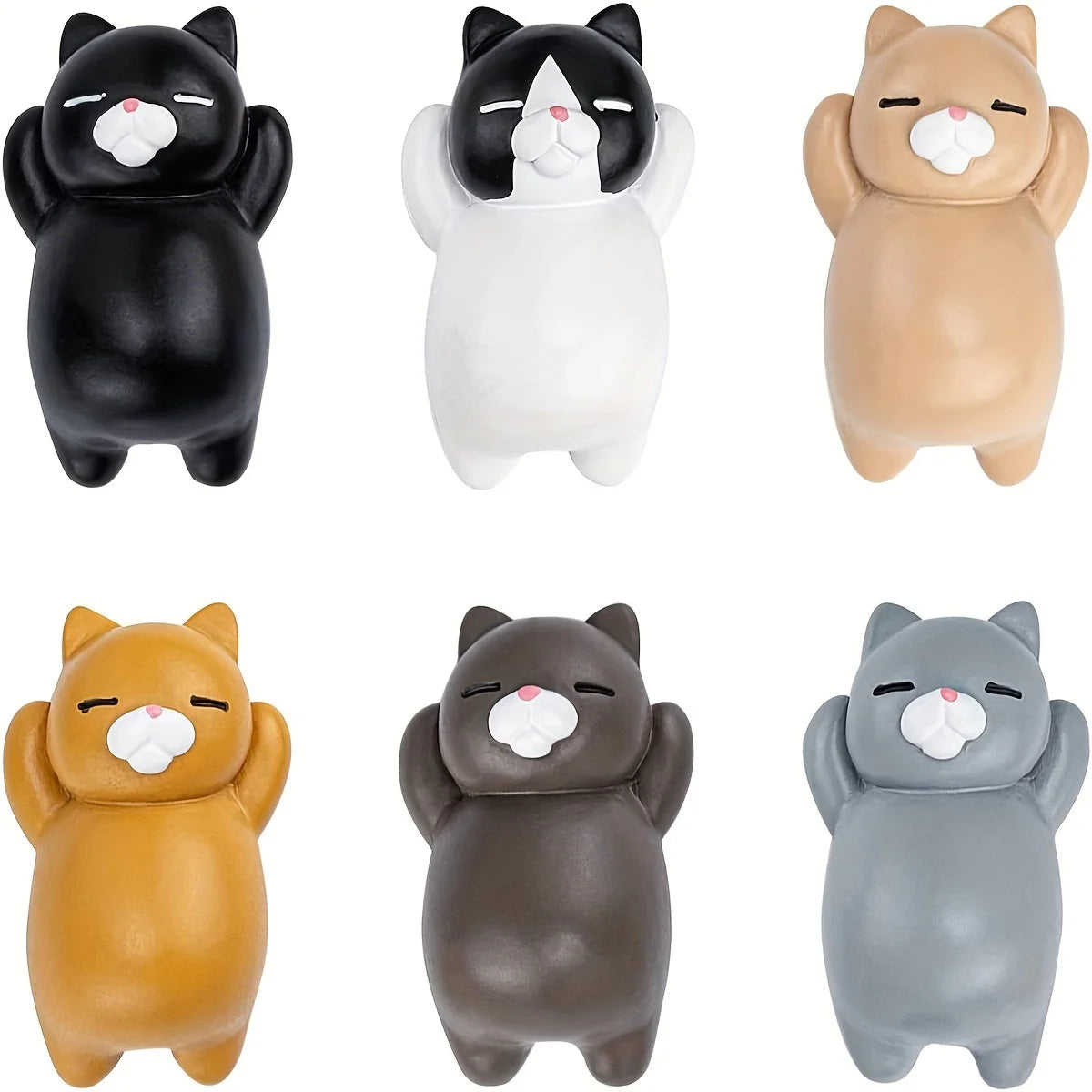 6/8Pcs, cartoon cat refrigerator magnets, decorative refrigerator magnets, kitchen and home decor