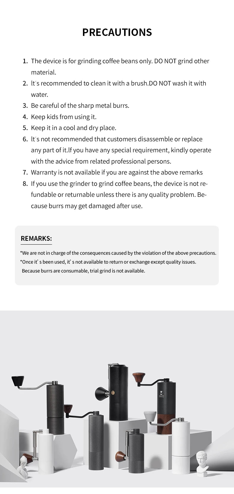 TIMEMORE Store Chestnut C3ESP PRO Manual Coffee Grinder Capacity 25g Hand Adjustable Steel Core Burr Send Cleaning Brush