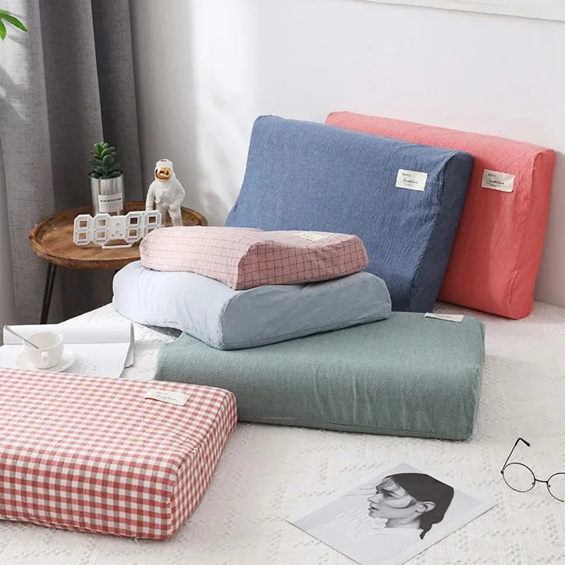 30x50cm Cotton Latex Pillowcase For Home Bedroom Sleeping Washable Memory Pillow Cover