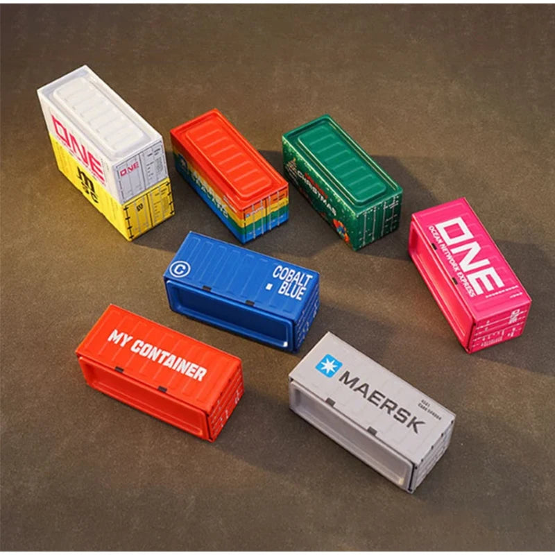 New Container Mini Iron Box Small Container Model Storage Box Creative Desktop Ornament Storage Rack Multi-Functional Metal Box