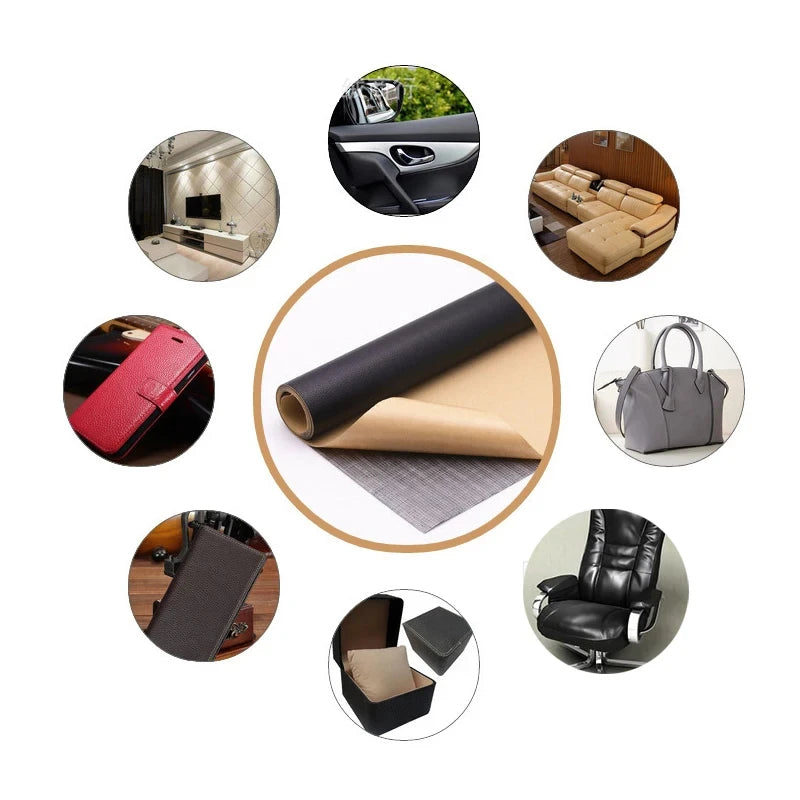Self-Adhesive DIY Self Adhesive PU Leather Repair Patches Fix Sticker for Sofa Car Seat Table Chair Bag Shoes Bed Home