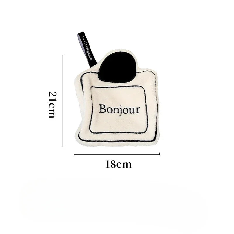 Hand Towel Soft and Skin-friendly Face Towel Hanging Double-layer Thickened Speed Dry Absorbent Hand Cloth for Kitchen Bathroom