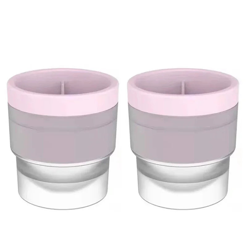 Silicone Ice Maker Food Grade Sphere Ice Mold Stackable Slow Melting DIY Ice Ball For Cocktail Whiskey Drink Home Bar