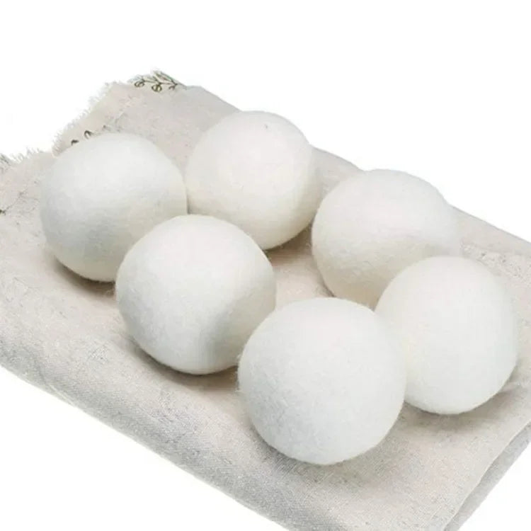 Wool Dryer Balls Reusable Natural Fabric Softener Laundry Washing Machine Accessories Home Washing Fleece Dryer Balls Clothes