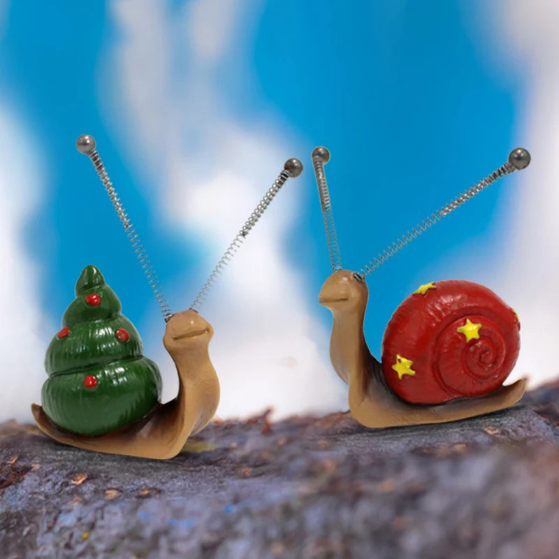 4pcs, Mini Snail Sculpture Bonsai Decorations，Garden Home Decoration Resin Crafts, Outside Decor, Outdoor Decor,Yard Art Ornamen