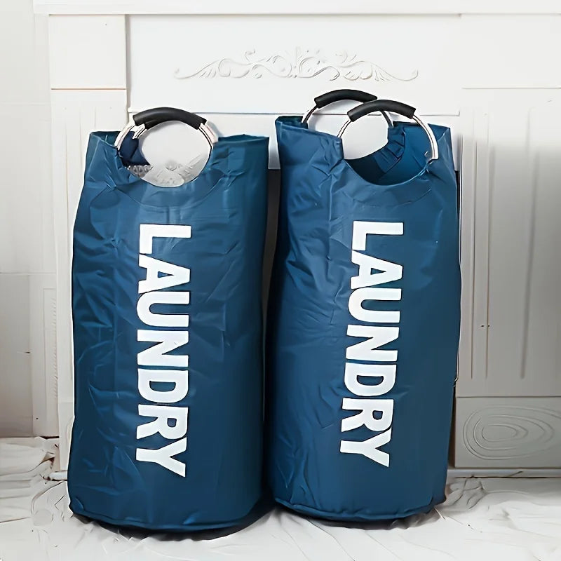 Extra-Large Waterproof Laundry Basket with Padded Handle - Foldable, Multi-Purpose Storage for Bathroom, Laundry Room, Balcony