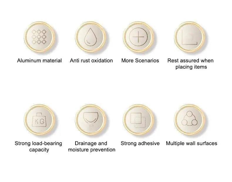 1pc Kitchen Aluminium Sink Drain Rack Shelf Basket Organizer Kitchen Accessories Sponge Storage Faucet Holder Soap Drainer