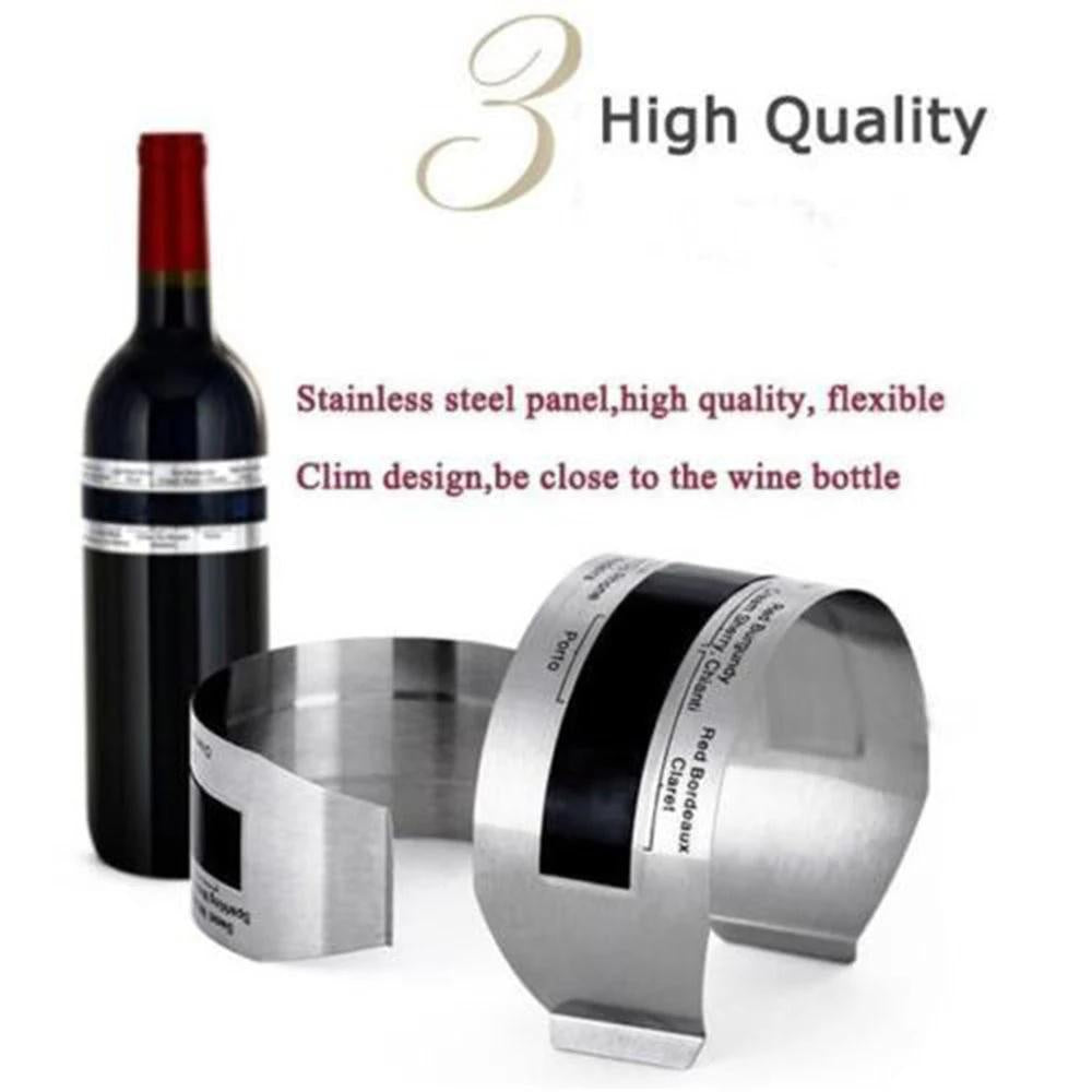 Wine Collar Thermometer Bar Beverage Tool Clever Wine Bottle Snap Thermometer Lcd Display Clip for Champagne Beer