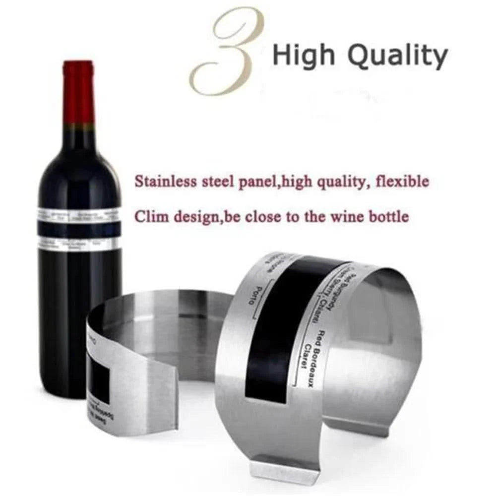 Wine Collar Thermometer Bar Beverage Tool Clever Wine Bottle Snap Thermometer Lcd Display Clip for Champagne Beer