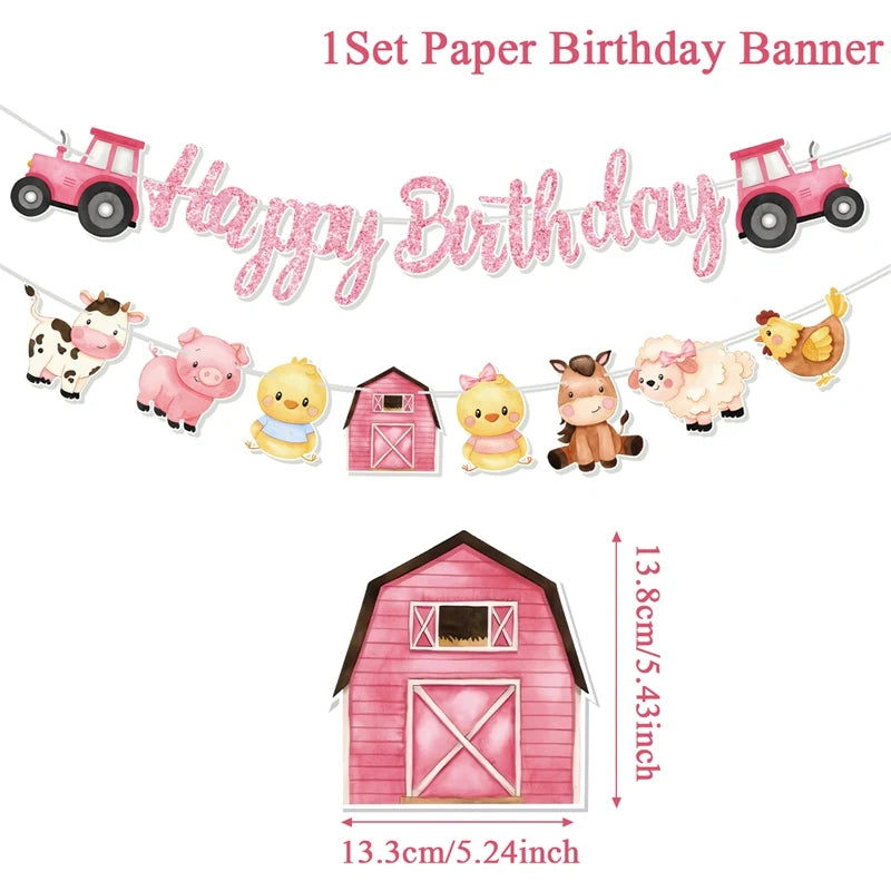 Animal Banner Jungle Safari Happy Birthday Party Decorations for Kids Wild One Birthday Decor Hangning Garland Party Supplies