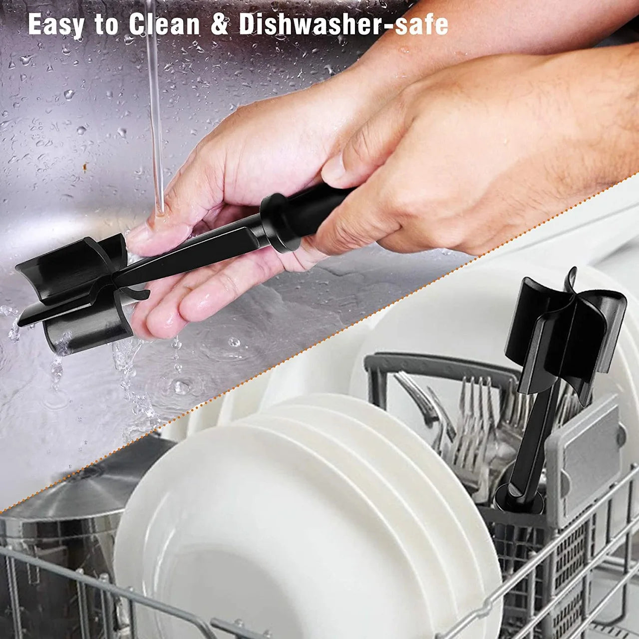 1pc Meat Chopper, Hamburger Chopper, Premium Heat Resistant Masher And Smasher For Hamburger Meat, Ground Beef, Ground Turkey