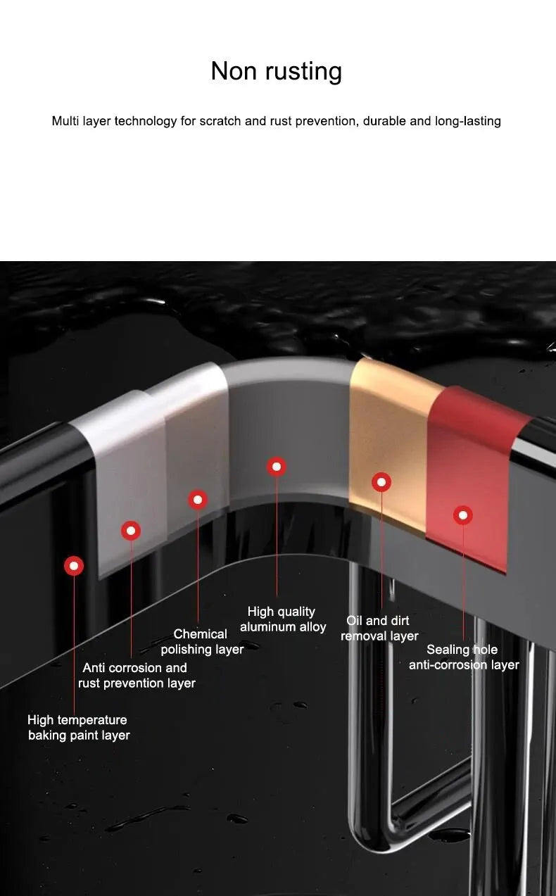 1pc Kitchen Aluminium Sink Drain Rack Shelf Basket Organizer Kitchen Accessories Sponge Storage Faucet Holder Soap Drainer