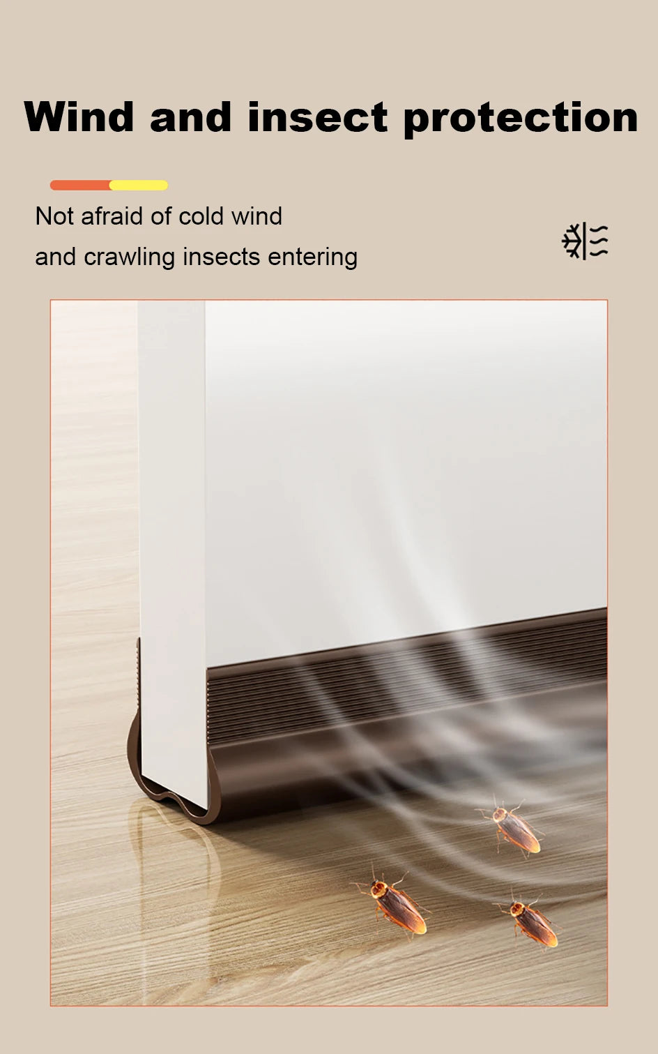 Flexible Door Bottom Sealing Strip Door Gap Soundproofing Wind and Dust Proof Weather Strip Under Door Draft Stopper Tape