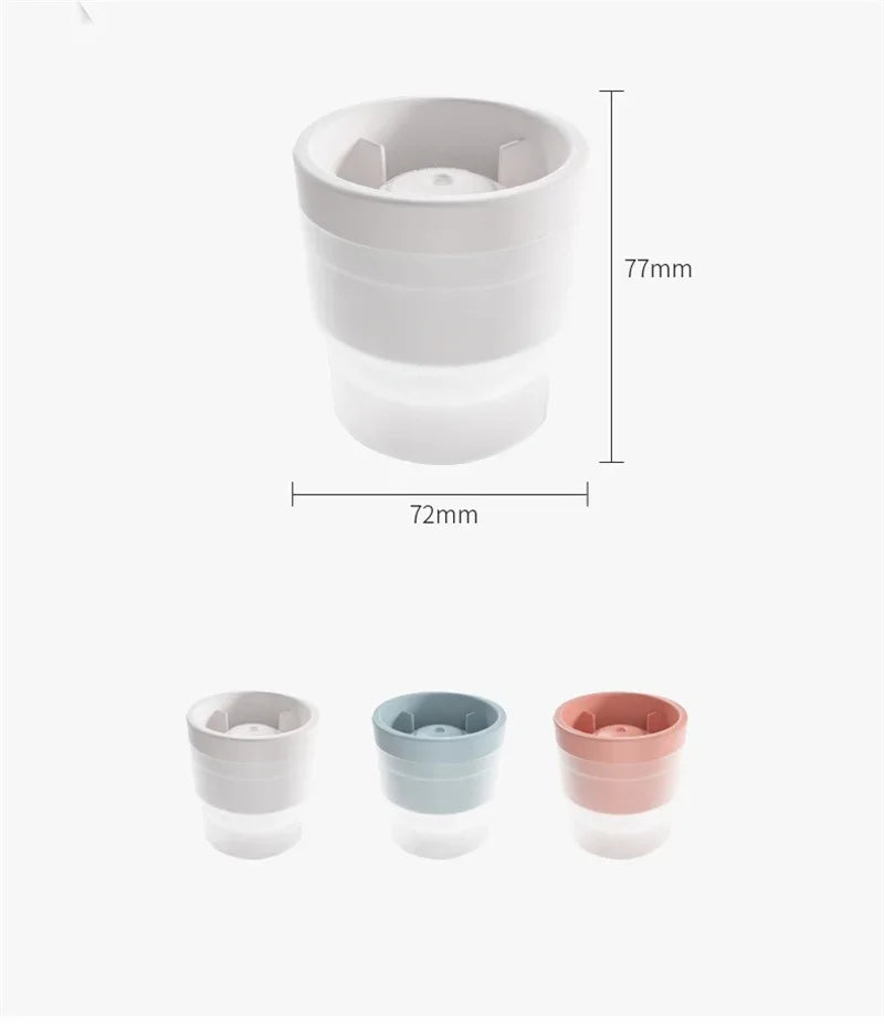 Silicone Ice Maker Food Grade Sphere Ice Mold Stackable Slow Melting DIY Ice Ball For Cocktail Whiskey Drink Home Bar