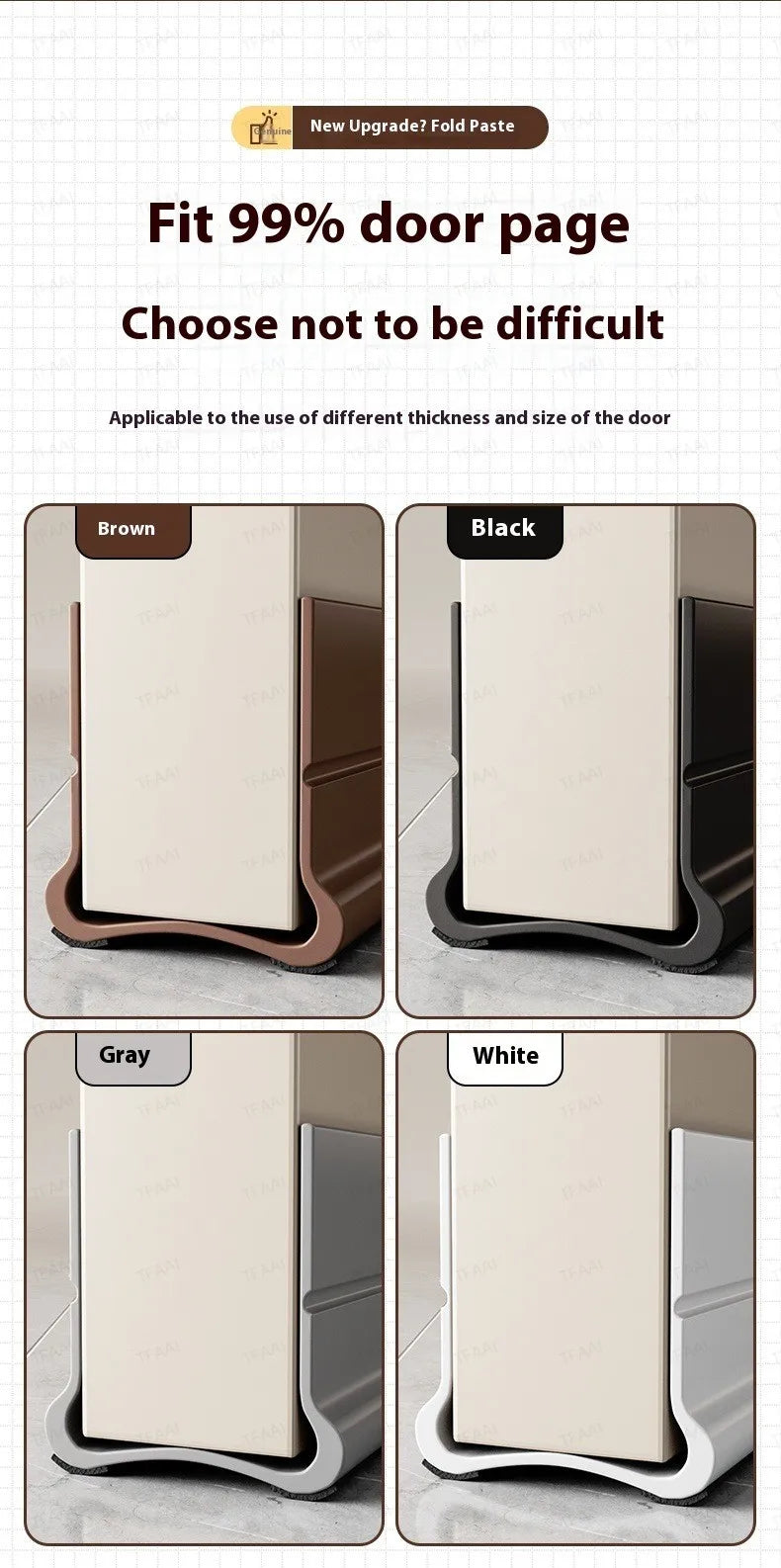 Flexible Door Bottom Sealing Strip Door Gap Soundproofing Wind and Dust Proof Weather Strip Under Door Draft Stopper Tape