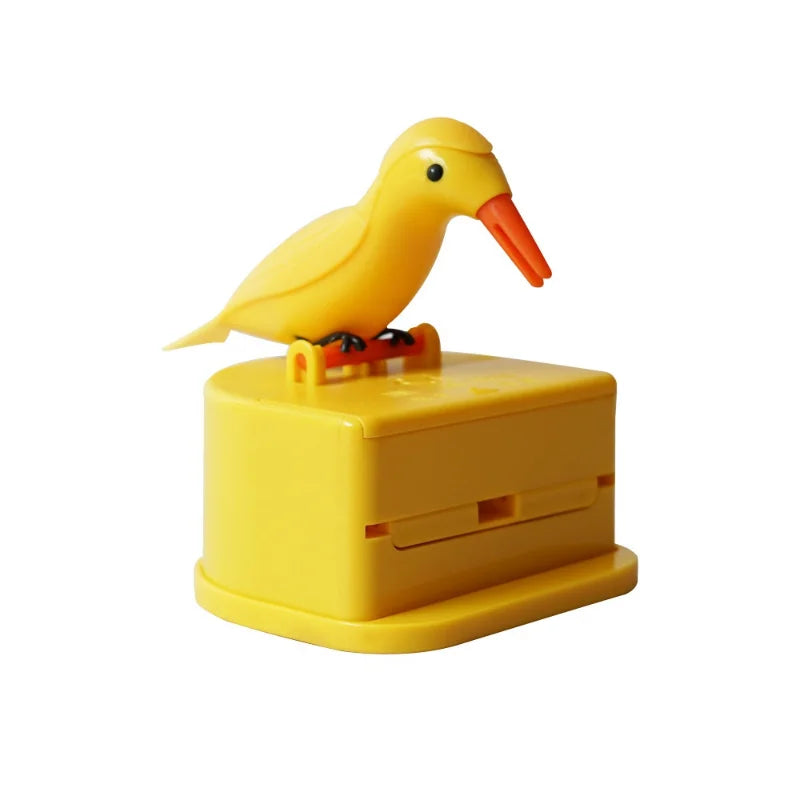 1Pc New Small Bird Toothpick Container Automatic Toothpick Dispenser Toothpick Holder Home Decoration Kitchen Accessories
