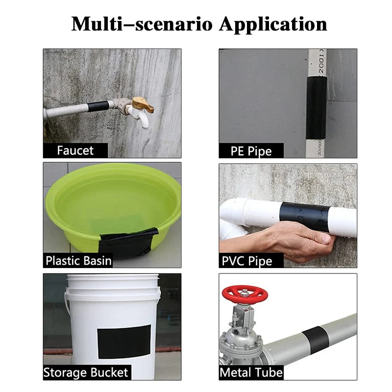Super Glue Waterproof Tape Outdoor Garden Leakage Hose Water Bonding Pipe Adhesive Repair Stop Leak Seal Repair Insulating Tape