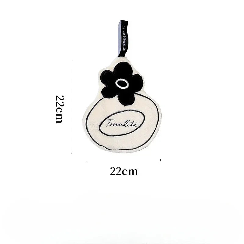 Hand Towel Soft and Skin-friendly Face Towel Hanging Double-layer Thickened Speed Dry Absorbent Hand Cloth for Kitchen Bathroom