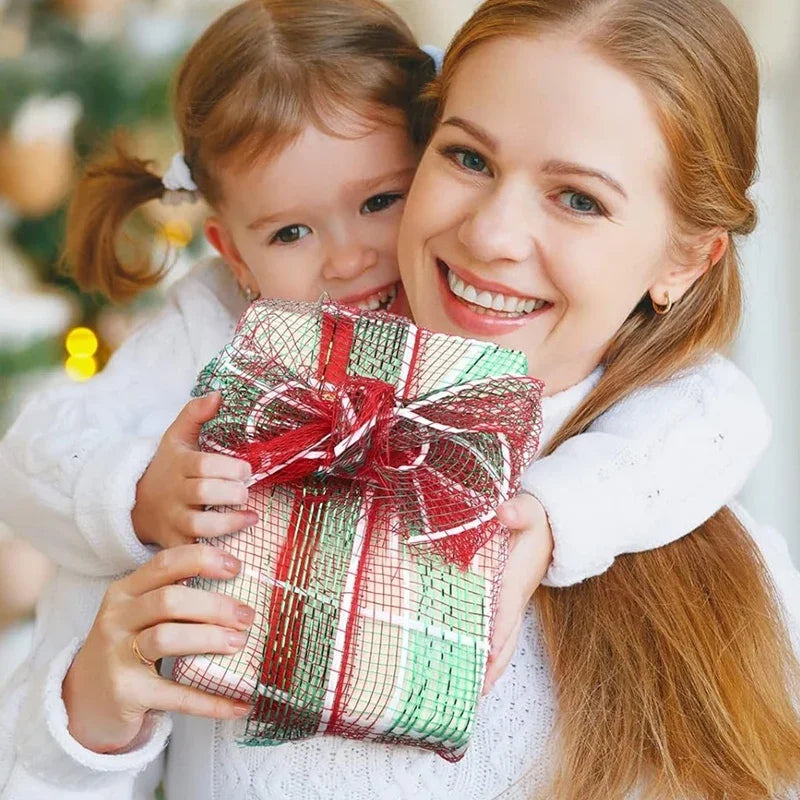 Christmas Tree Decorations Ribbon Mesh Ribbon for Wreath Bow Garland 2025 Christmas Decor Home Decor Gifts Navidad New Year 2026 (副本) (副本)