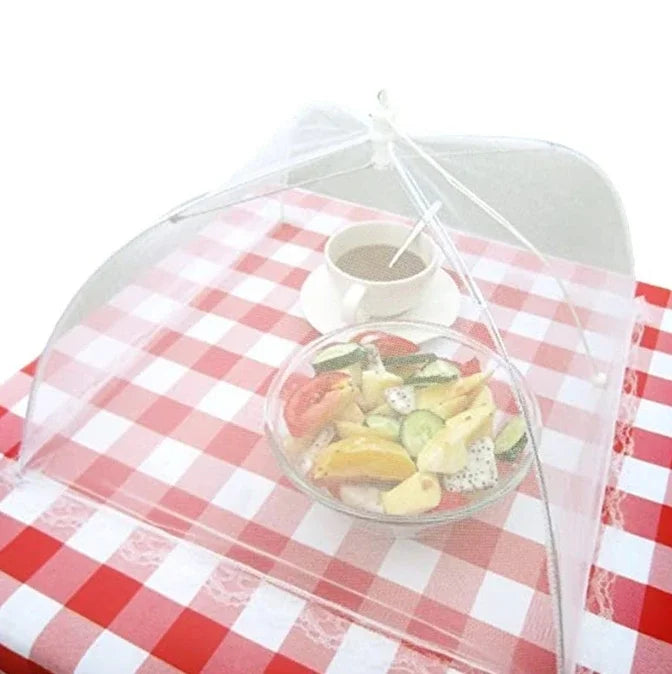 Foldable Food Mesh Cover Fly Anti Mosquito Pop-Up Food Cover Umbrella Meal Vegetable Fruit Breathable Cover Kitchen Accessories