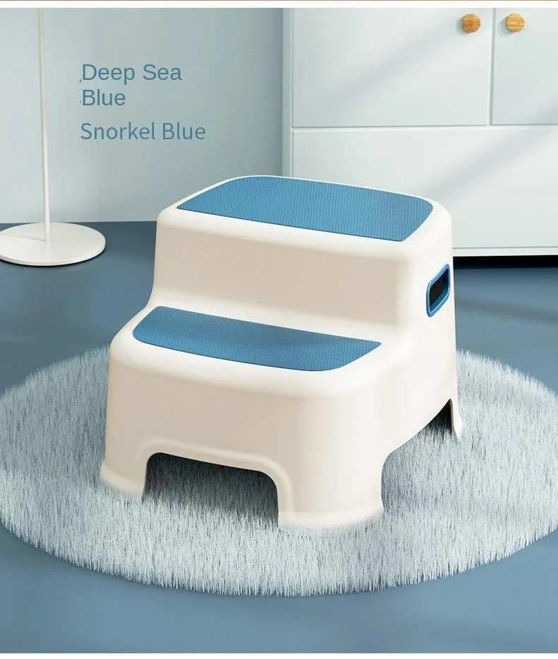 Children's Ottoman Baby Step Chair Stool Small Bench Hand Washing Step Children's Stool Non-Slip Footstool Stand Stool