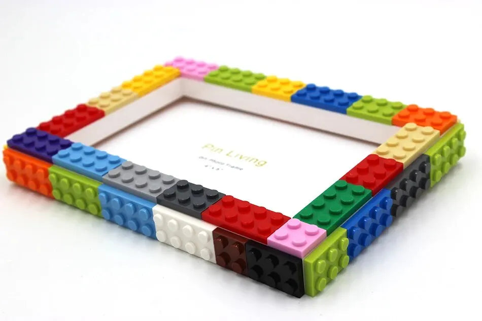 DIY Clourful Building Blocks Photo Frame For Home Decoration Creative Family Activity& Educational Gift