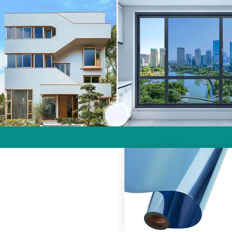 Household insulated glass film windows balconies privacy protection sun protection one-way mirrors window film stickers