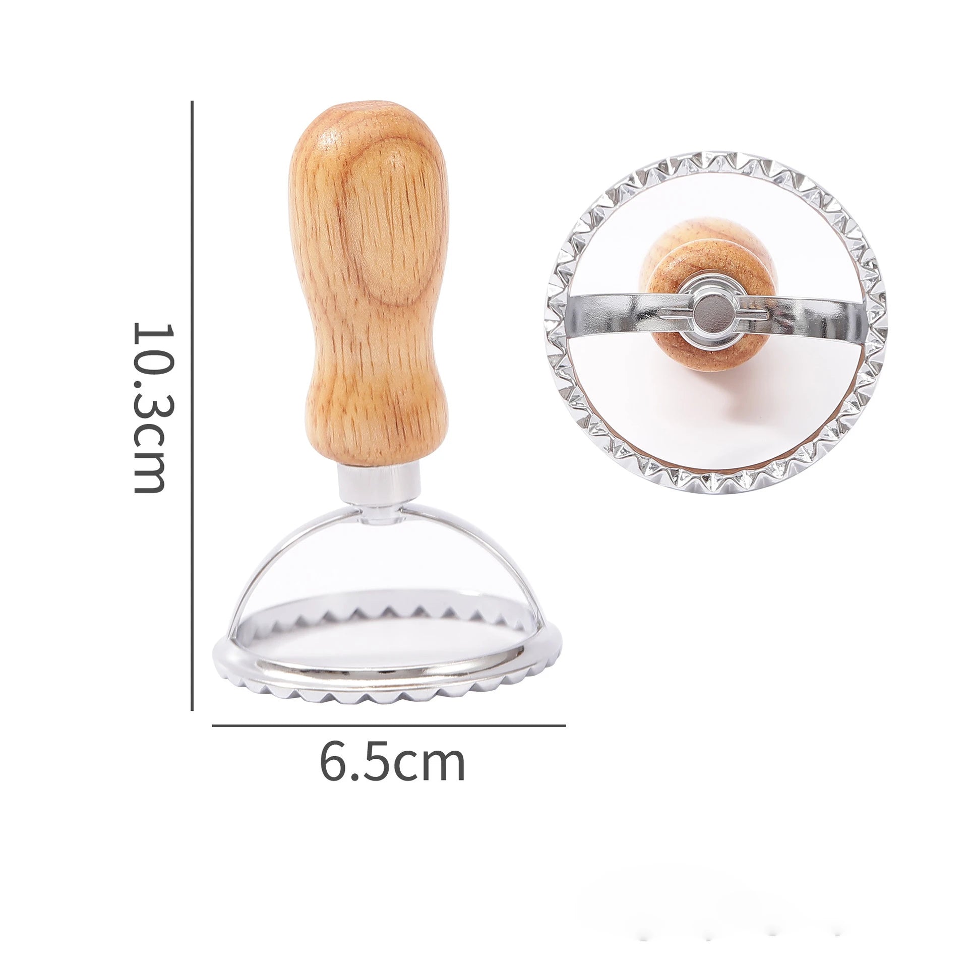 1pc/2pcs/4pcs/5pcs Ravioli Stamp Maker Cutter with Roller Wheel Wooden Handle for Ravioli, Pasta, Dumplings Lasagna, Pierogi