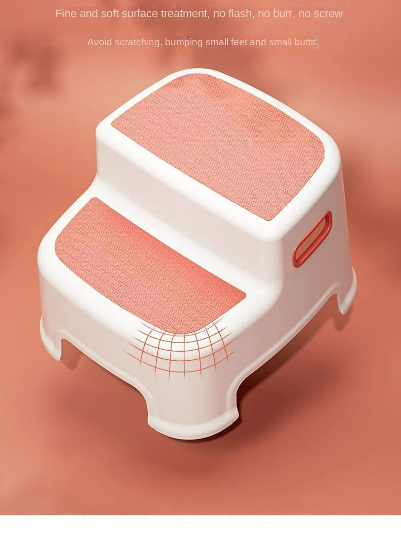 Children's Ottoman Baby Step Chair Stool Small Bench Hand Washing Step Children's Stool Non-Slip Footstool Stand Stool