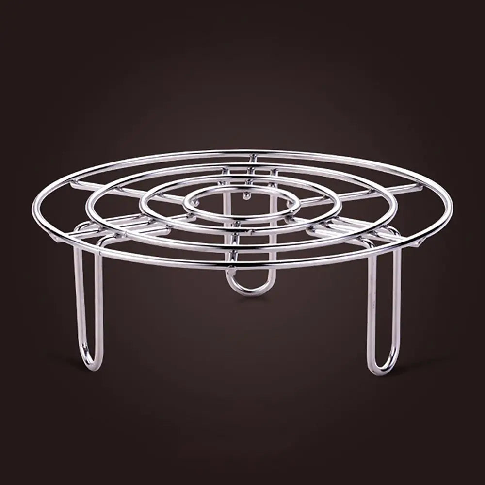 15.5-27.5cm Stainless Steel Steamer Rack Heavy Duty Round Durable Pot Pan Pressure Cooker Trivet Kitchen Cookware Accessories