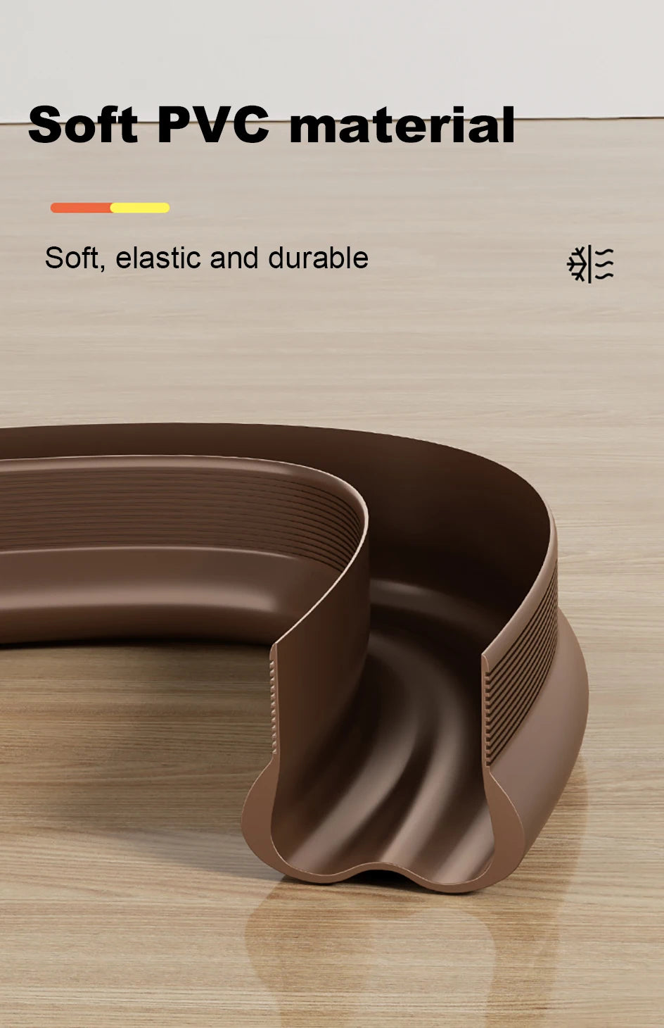 Flexible Door Bottom Sealing Strip Door Gap Soundproofing Wind and Dust Proof Weather Strip Under Door Draft Stopper Tape