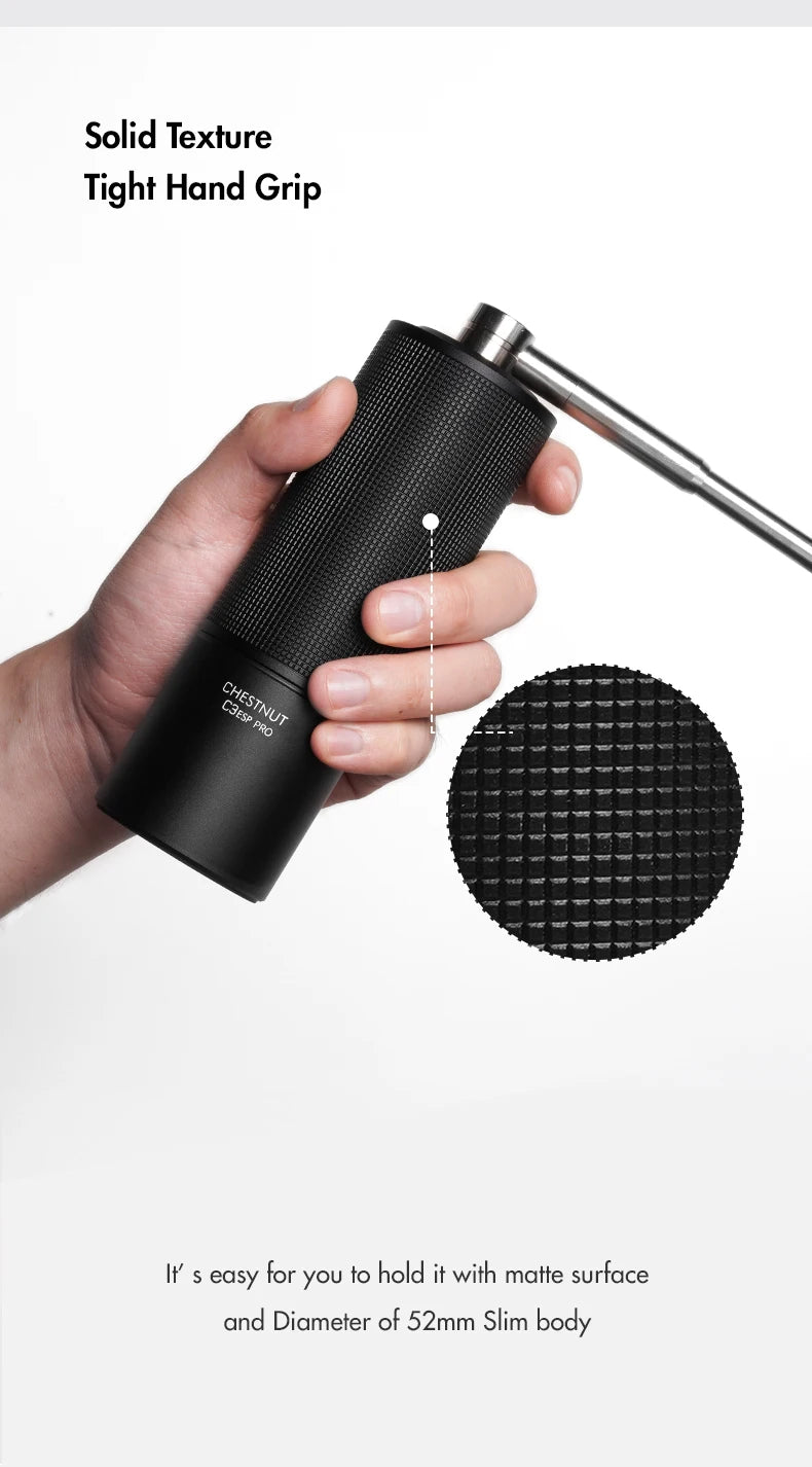 TIMEMORE Store Chestnut C3ESP PRO Manual Coffee Grinder Capacity 25g Hand Adjustable Steel Core Burr Send Cleaning Brush