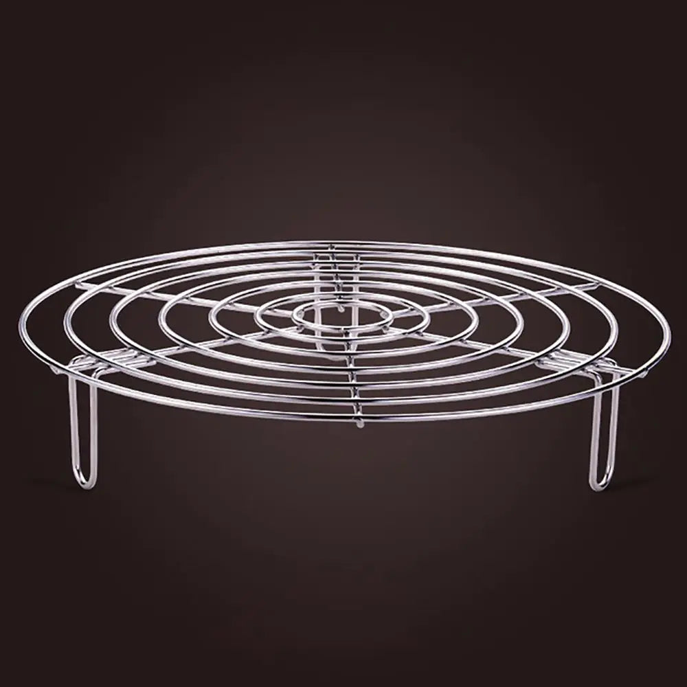 15.5-27.5cm Stainless Steel Steamer Rack Heavy Duty Round Durable Pot Pan Pressure Cooker Trivet Kitchen Cookware Accessories