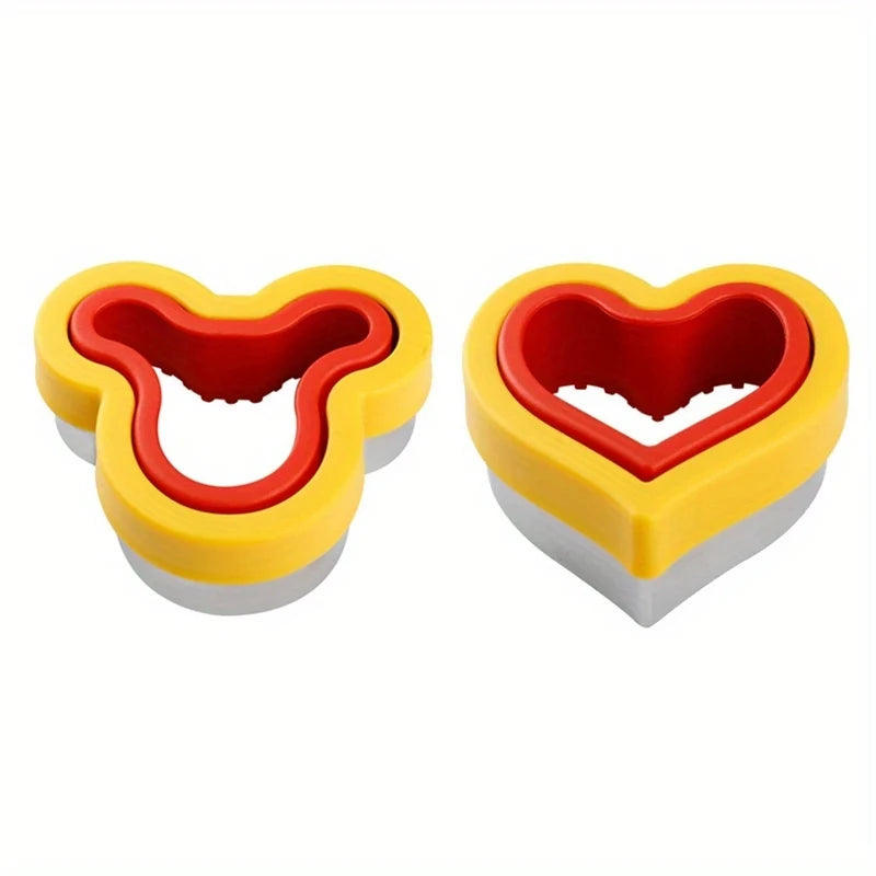 1/2/3/4/5/6pcs Stainless Steel Cookie Cutters Set - Animal & Heart Shapes for DIY Baking, Bread, Sandwich, Gift for Kids