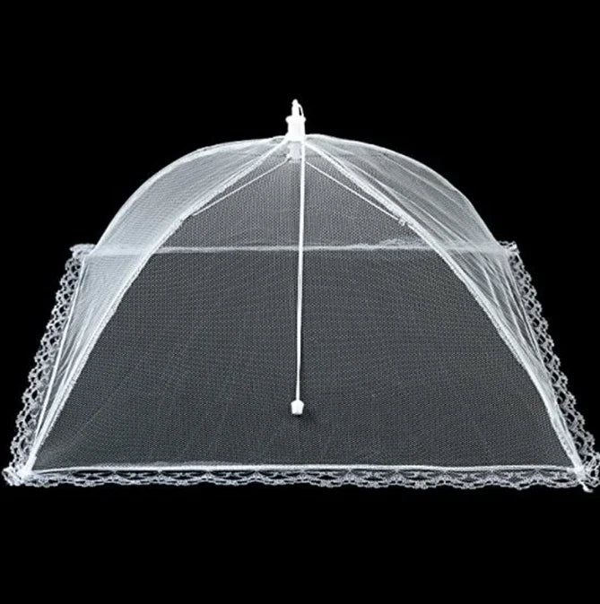 Foldable Food Mesh Cover Fly Anti Mosquito Pop-Up Food Cover Umbrella Meal Vegetable Fruit Breathable Cover Kitchen Accessories