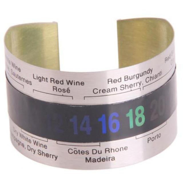 Wine Collar Thermometer Bar Beverage Tool Clever Wine Bottle Snap Thermometer Lcd Display Clip for Champagne Beer