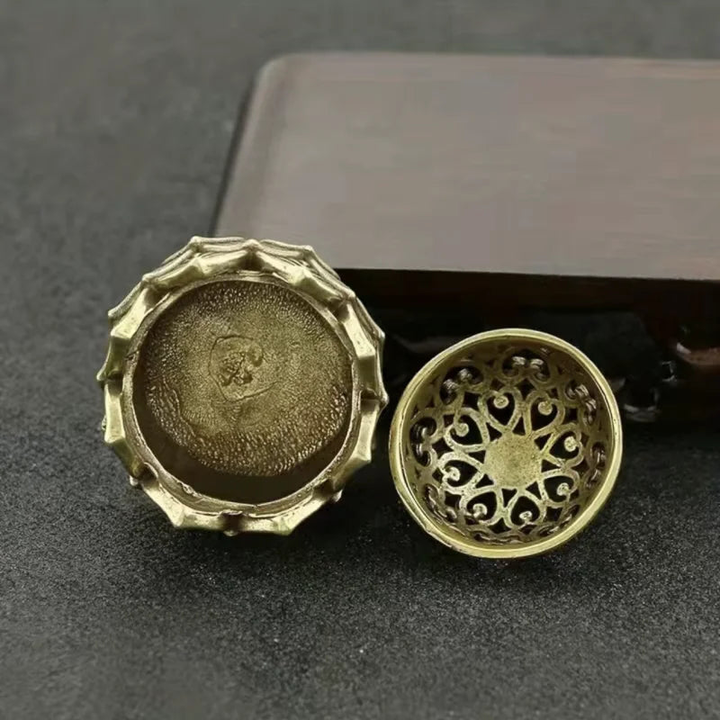 1pc Hollow Lotus Incense, Burner Hollow Incense Serving Tea Table Ornament, Mini Incense Burner