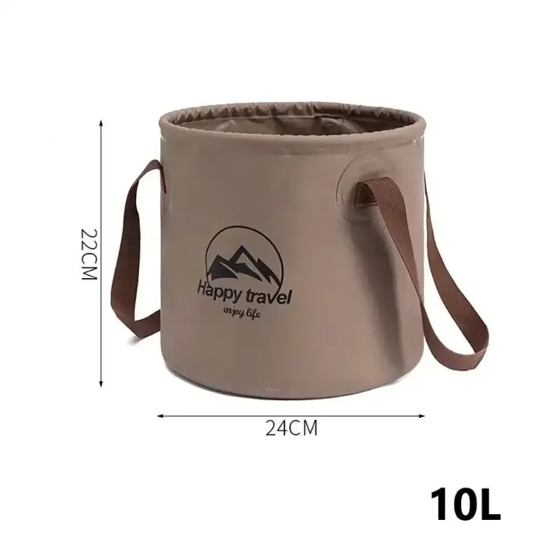 5/10/20L Outdoor Multifunctional Bucket Collapsible Portable Travel Bucket Large Capacity Carrying Bucket Camping Fishing Bucket