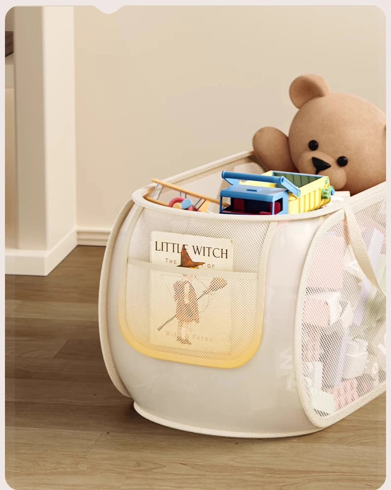 Children's Toys Storage Basket Storage Box Sub Block Plush Toy Large capacity Household Multifunctional Laundry Basket Organizer