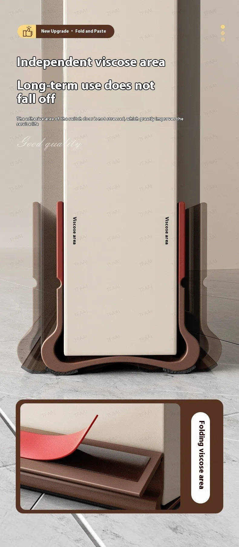 Flexible Door Bottom Sealing Strip Door Gap Soundproofing Wind and Dust Proof Weather Strip Under Door Draft Stopper Tape