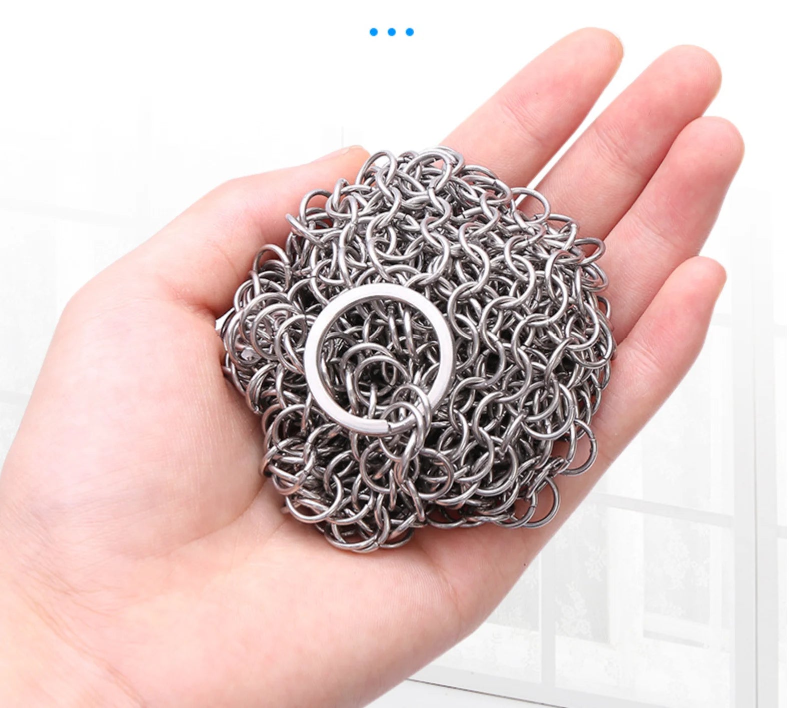 3 Size Kitchen Cleaning Stainless Steel Cleaner Scrubber  Reusable Washing Net Rust Pot Remover Cleaning Tool for Home