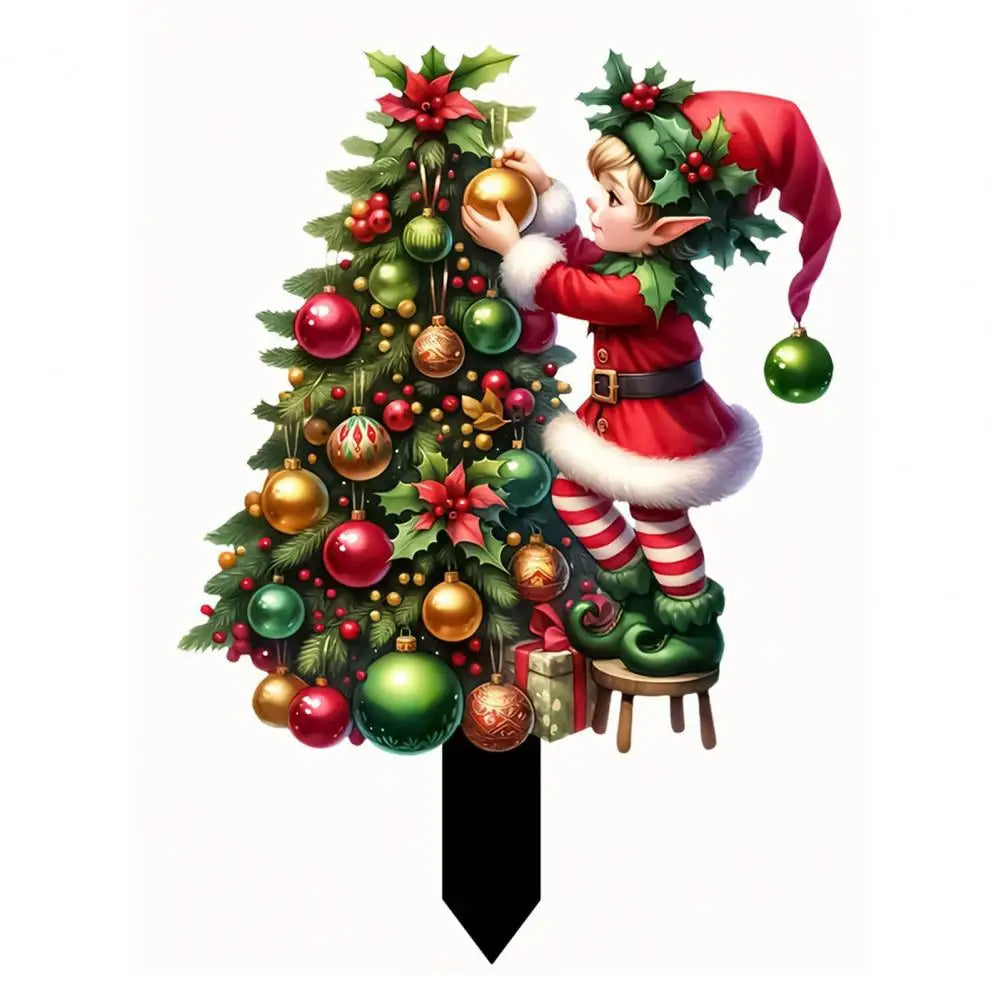 Christmas Garden Stake Unique Nativity Design Stake Christmas Nativity Scene Garden Stake Yard Decor for Outdoor Patio Lawn 2d