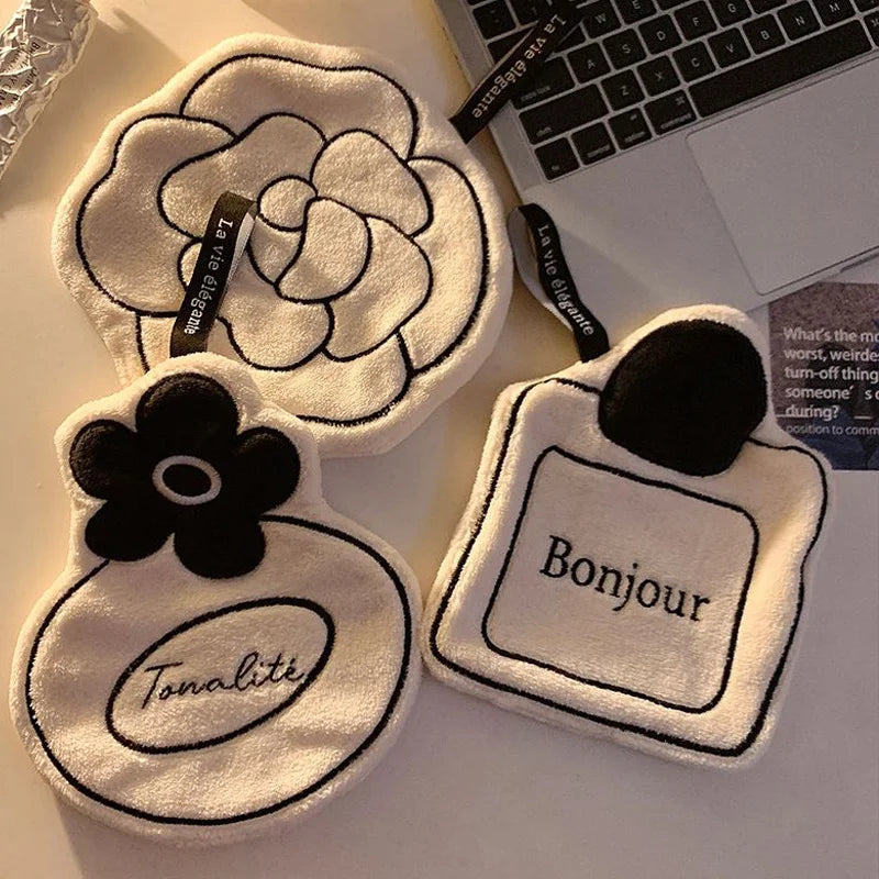 Hand Towel Soft and Skin-friendly Face Towel Hanging Double-layer Thickened Speed Dry Absorbent Hand Cloth for Kitchen Bathroom