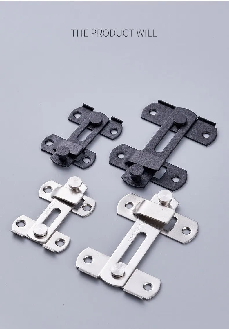 Sliding Barn Door Latch Sliding Right Angle Door Latch Door Bolt Wine Cooler Closet Window Door Latch Plug Baby Safety Latch