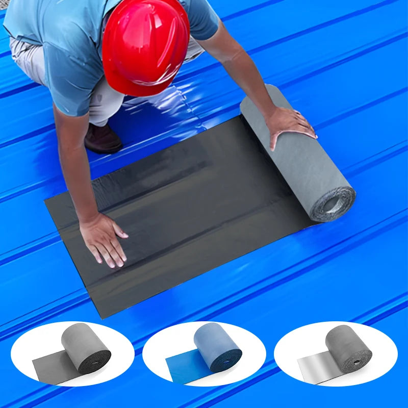 Waterproof tape, waterproof coiled material and self-adhesive roof sealant have the functions of heat insulation/sound insulatio